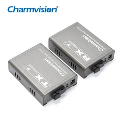 Charmvision EVO-1UH 20Km Fiber HDMI KVM Extender 4K 1080P SC FC HD Single Optic RX 3.5mm Audio Video Separation USB K/M Convert