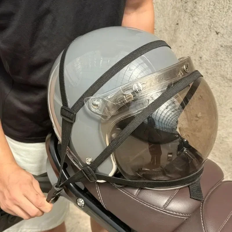 حزام أمتعة مرن قابل للتعديل بنجي الحبل دراجة نارية خوذة شبكة بضائع عالية القوة حبل البولي بروبيلين مع مشبك سريع