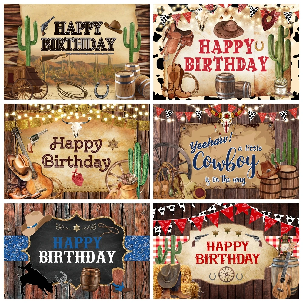 

Western Cowboy Backdrop Vintage Wooden Rustic Farm Barn Wild West Cowgirl Boy Baby Birthday Party Kids Photography Background