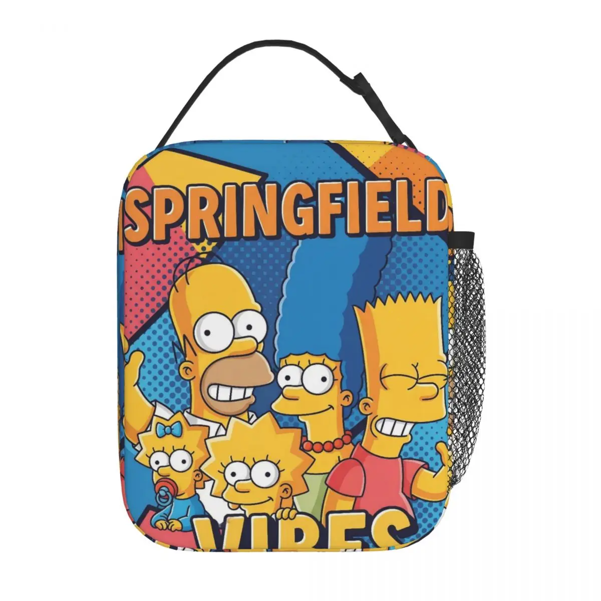 

The Simpsons Cartoon Insulated Lunch Bags Thermal Meal Container Portable Lunch Box Tote Food Bag College Picnic