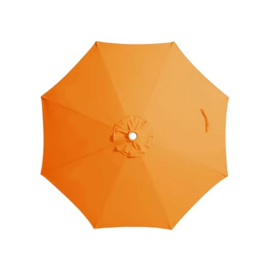 

Сменный тент для уличного зонта 9 футов (2,7 м) с 8 спицами, для зонта-парасольки, садового зонта, зонта для патио - только верхняя часть тента, цвет: оранжевый (защита от солнца)