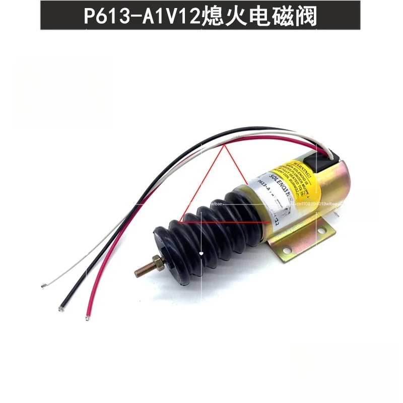 Solenoid Valve P613-A1V12 Shutdown Oil Cut-off Valve Switch 2001-12E2U1