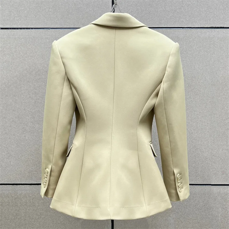 Giacca da Donna Primavera 2026, Nuovo Modello Doppiopetto Slim Fit, Giacca Elegante Casual da Ufficio, Cappotto da Donna Stile Y2K