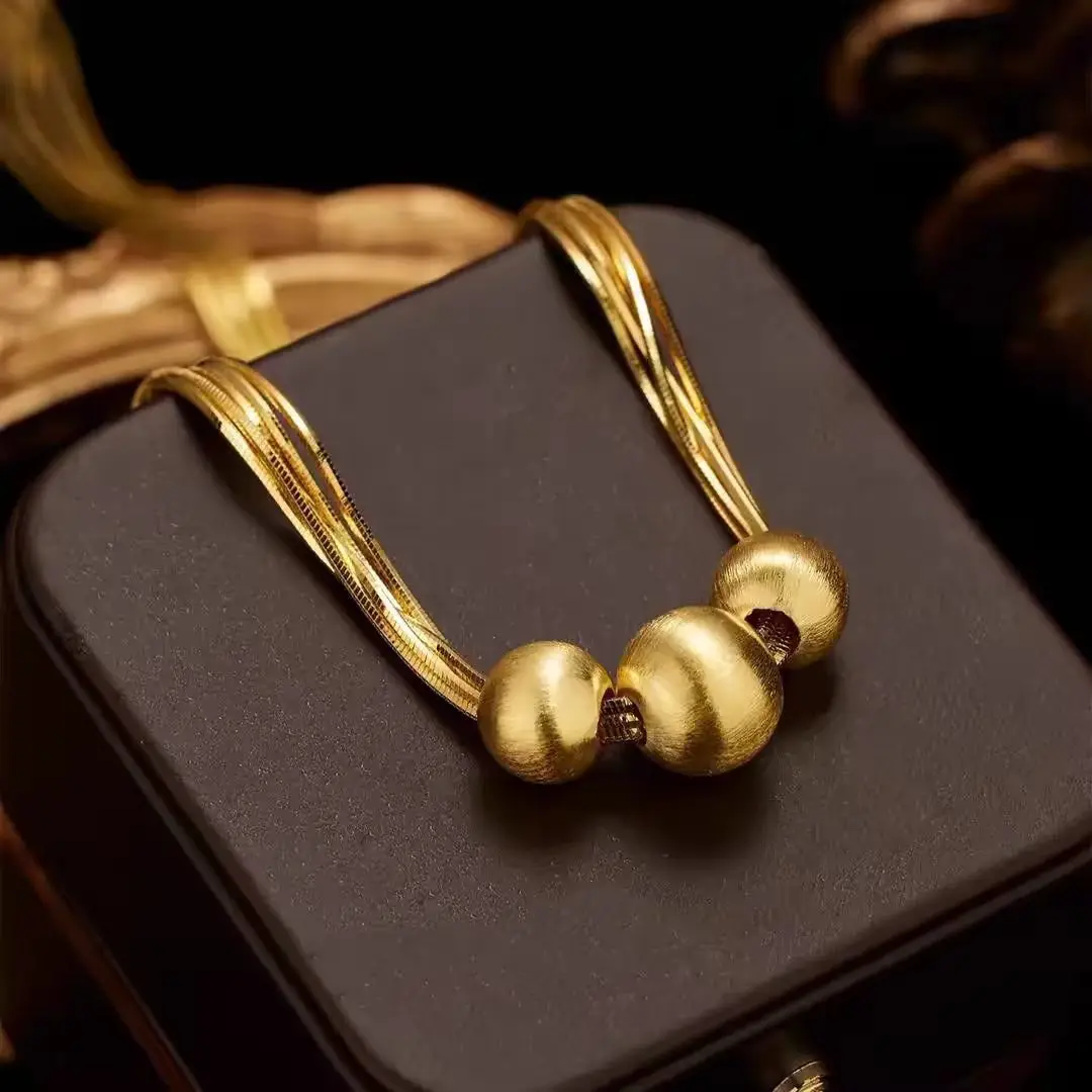 

Женская роскошная нишевая подвеска из 24-каратного золота, AU999 | Гравировка «Абранс» со скрытыми пульсационными мотивами.