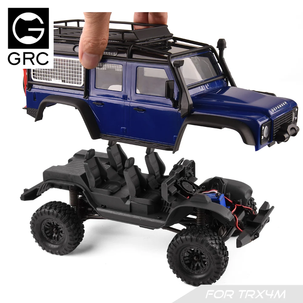 GRC 3D printing simulation interior with central control seat suitable for 1:18 RC TRX4M remote control climbing car