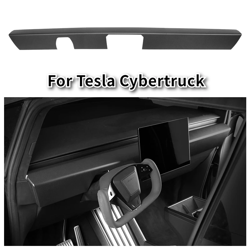 

Dashboard Trim Strip for Tesla Cybertruck 2025 ABS Instrument Panel Center Console Panel Sticker Decoration Cover Accessories