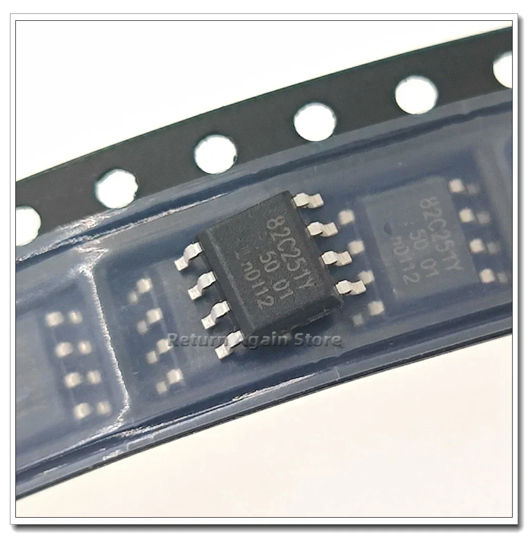 5PCS/LOT 82C251Y  SOP-8 PCA82C251T/YM Chip mounting with eight pins