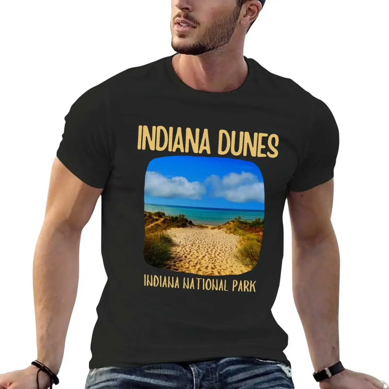 

Indiana Dunes National Park T-Shirt heavyweights graphic t shirts t shirts men