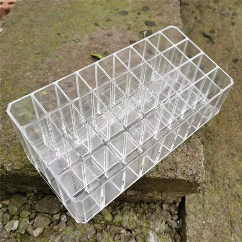 

ABUI-Deepened And Thickened Acrylic Transparent Lipstick Storage Box, 36-Compartment Cosmetic Display Rack Lip Gloss Holder