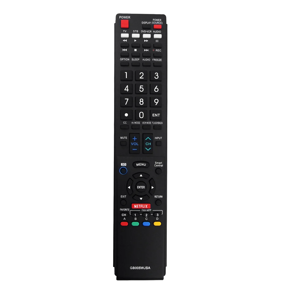 

GB005WJSA Universal Replace Remote Control for Sharp AQUOS Smart TV GB004WJSA GB005WJSA GA890WJSA GB105WJSA GA935WJSAE