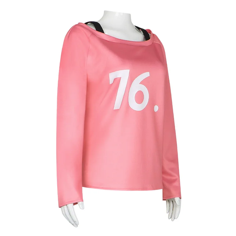Anime Chainsaw Man Power T-Shirt Cosplay Costume Power wig Comic Con party uniforms Halloween Christmas Role Play casual uniform view 3