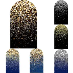 Gold Silver Glitter Double Sided Arch Cover Background Boy Girl Birthday Party Decoration Supplies For Photo Studio Props