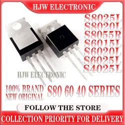 10pcs S8025L TO220 S8025 TO-220 25A 600V SCR S8020L S8020 S8055R S8055 S6015L S6015 S6020L S6020 S6025L S6025 S4025L S4025