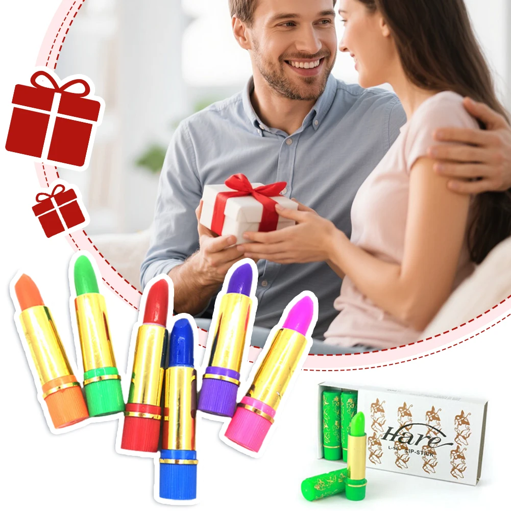 6 個/クリスマス口紅セットマジックスポッティングリップグロス口紅長期的なリップライナーバタフライグリーン口紅化粧品メイクアップ