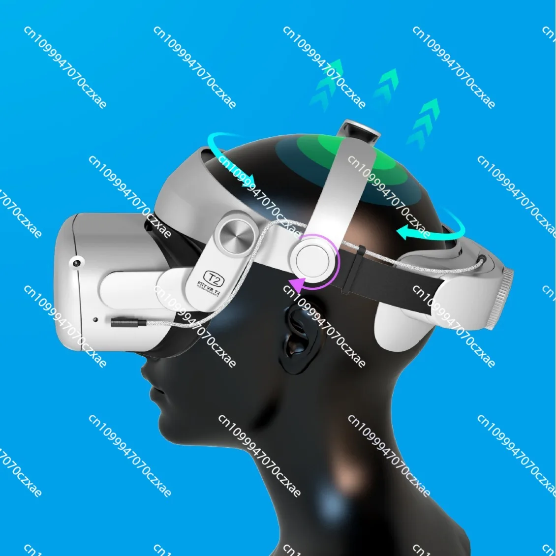 

For The Head-mounted VR Accessory Is Suitable for Oculus Quest 2. It Is Comfortable To Wear and Can Be Replaceable and Adjusted