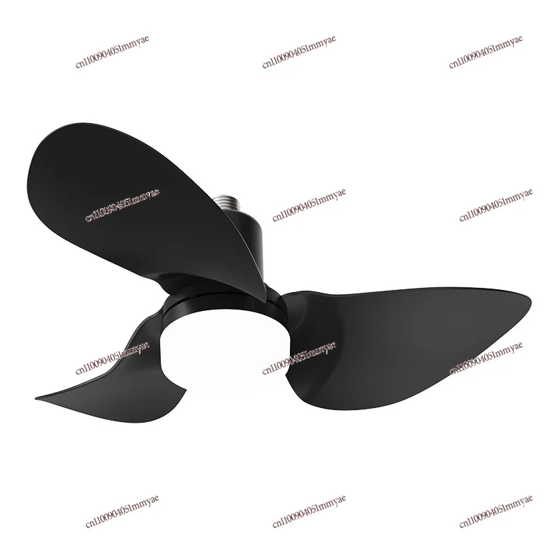 New 24V Brushless DC Motor Forward and Reverse 19-inch E27 Screw Three-leaf LED Ceiling Fan Light