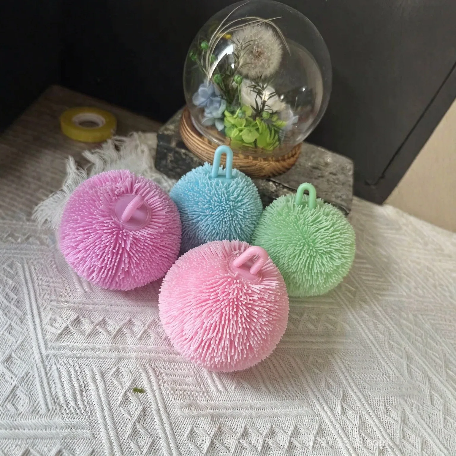 Crispy Sound Ball Stress Ball Fidget Toy Crunchy Squishy Toy Round Blocks Filled ASMR Anti Stress Release Hand Relax Gift Toy