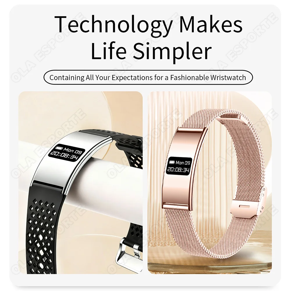 New Smart Bracelet Real-time Heart Rate Monitoring Sports Fitness Tracker Wristband Waterproof Smart Watch For Couple Gift HW12