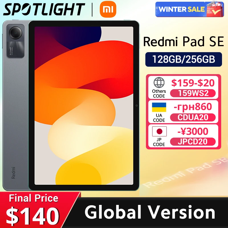 Global Version Redmi Pad SE Xiaomi Mi Tablet Snapdragon® 680 Quad speakers Dolby Atmos® 90Hz 11