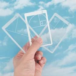 3pcs Golden Ratio View Finder 3 Styles Photo Composition Tool Fibonacci Viewer Photography Artist Viewfinder Rule of Thirds