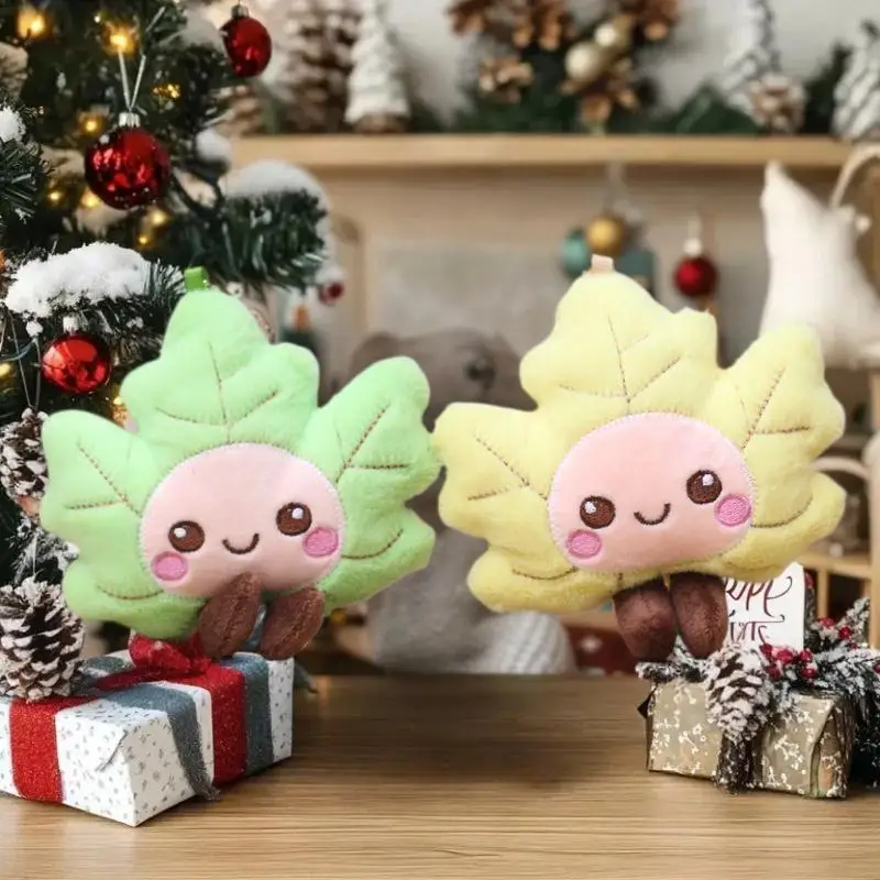 Acessório de sacola de casamento de item único, folha de bordo Sham contemporânea, adorável chaveiro de boneca fofa, presente para Cohort