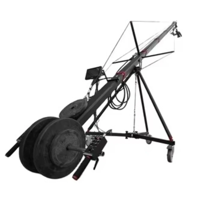 Jianmei DS1-8 Meter Triangular Arm DSLR Camera Crane Aluminum Alloy Electronic Controller Video Shooting Head Rotation