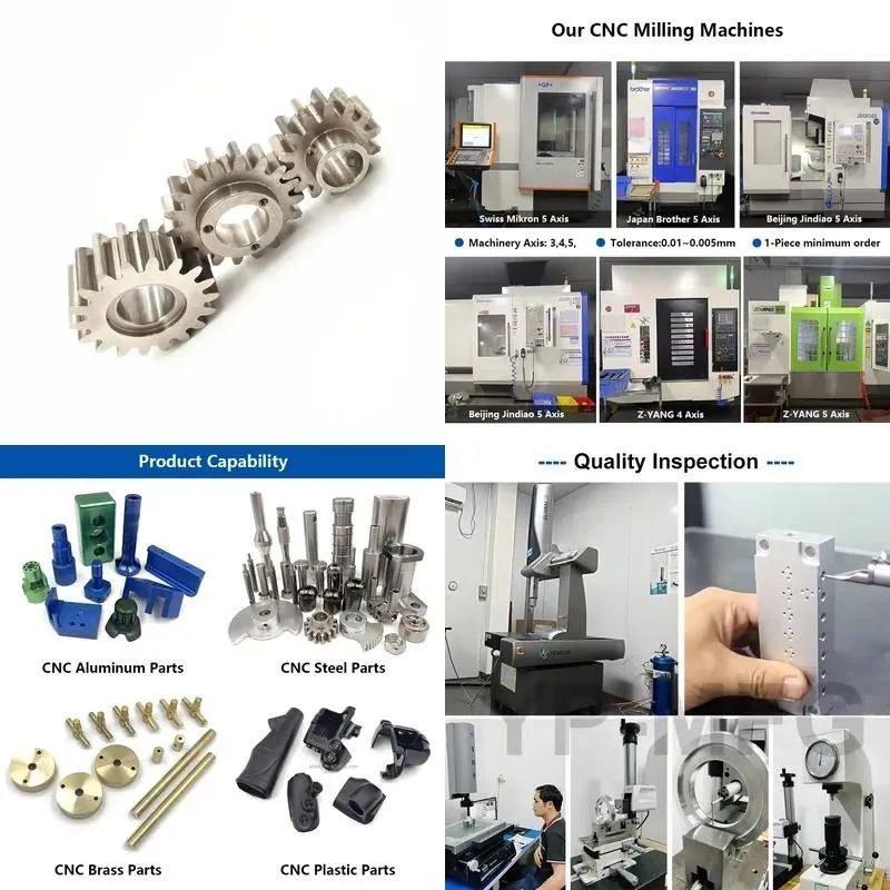 Custom Steel Gear Parts CNC Precision Prototype Transmission Gear Motor Components Manufacturing Processing Services