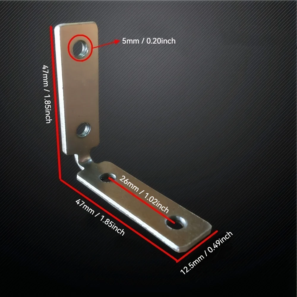 8 pieces of angle fixings - aluminium alloy door and window cabinet accessories - furniture connectors