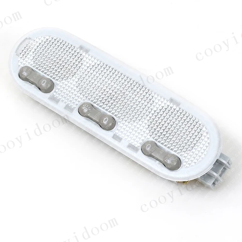 Imagen 2 del producto Luz de techo para Interior de coche, 3 botones de cúpula de lámpara de lectura/1 botón para Nissan Qashqai Sunny Micra / march Renault Dacia
