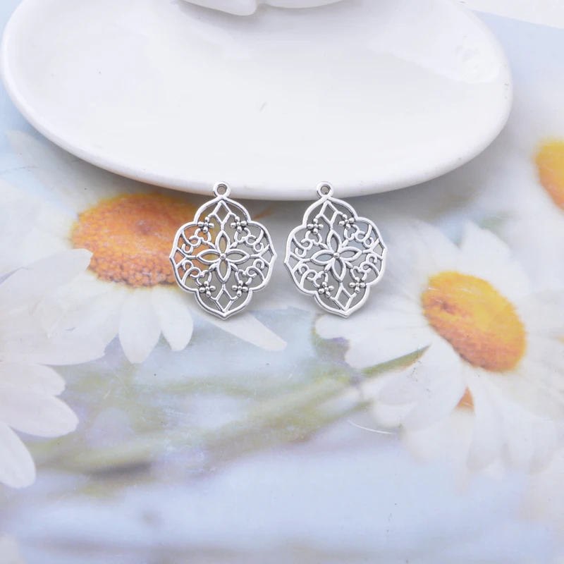 10 Stück/Los Legierung Antike Bronze Kaktusblumen-Quasten Charms Anhänger DIY Schmuckzubehör für Damen Halsketten Ohrringe – Detail 10
