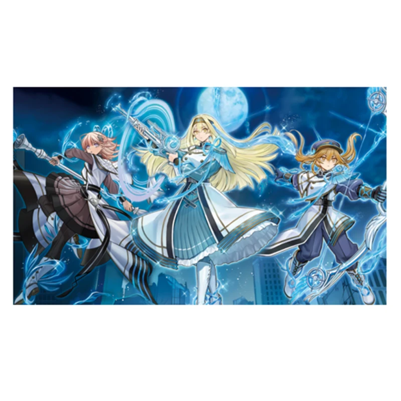 

Yugioh Exosister Elis Stella Irene Play Mat Yu-Gi-Oh! TCG OCG Trading Card Games Mat Duel Plate Rubber Card Mat Mouse Pad