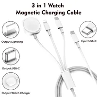 3 in 1 Charging Cable Watch Wireless Charger for iPhone12~16 Samsung Xiaomi for Apple Watch 1-10 SE1-2 Ultra Fast Charging Pad