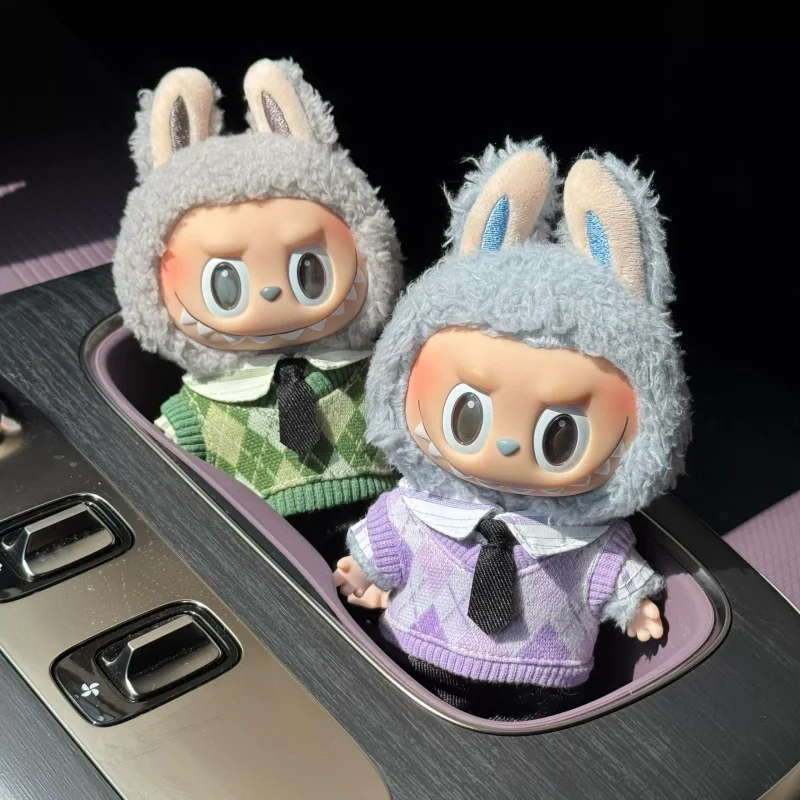 

For/clothe 17cm Labubu Clothes V1v2v3 Labubu/10cm Cotton Doll Clothes Vest Shirts Labradish Clothes Cute Doll Outfits
