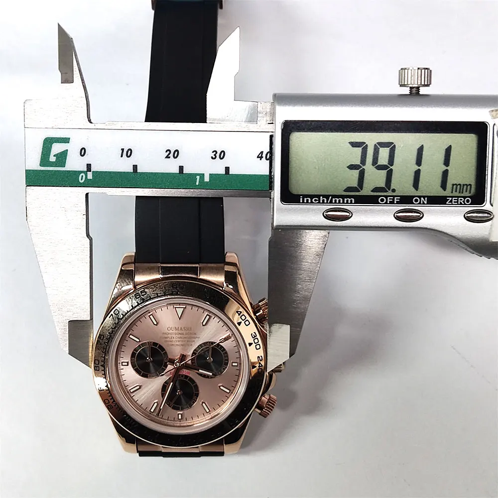 39 mm Luxus-Herren-Chronographenuhr Formula Racing wasserdichte mechanische Uhr Saphir 7750 4613D Uhrwerk Herrenuhr