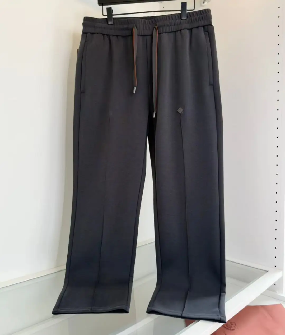 

LP Old Money Wind Summer Cotton Blended Soft Elastic Waist Straightened Casual Pants