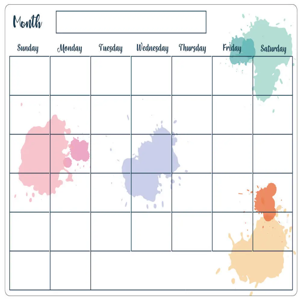 Fridge Magnet Sticker Calendar Board Weekly Planner Reusable Magnetic Dry Erase Board Schedule Fridge Message Menu Drawing Board