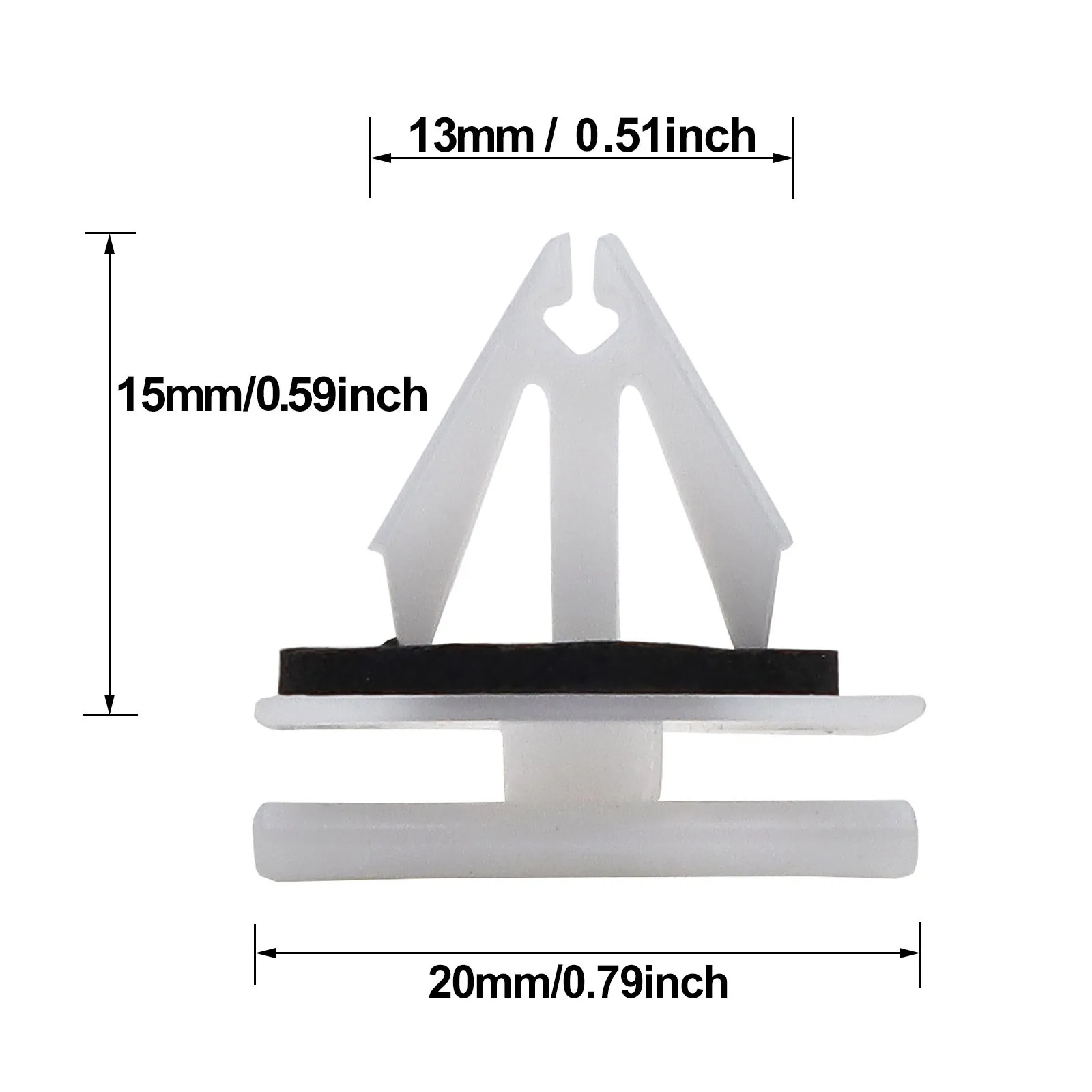 20x For Ford Fiesta Kuga S-max Escape Edge Ecosport F150 Mustang Flare Side Skirt Sill Door Rocker Panel Moulding Clips Rivet