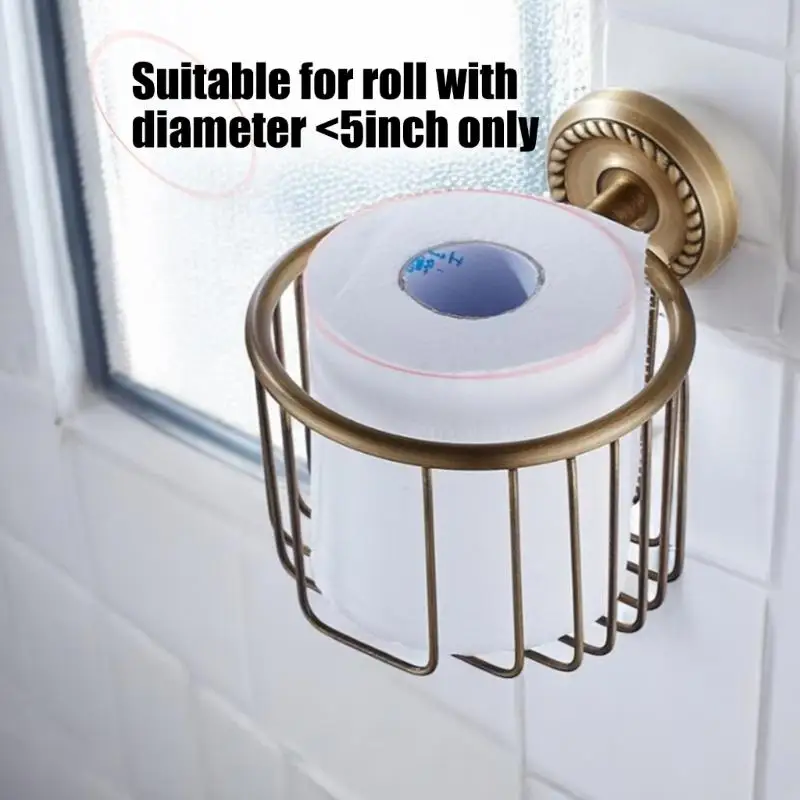 652F Upgrades Refined Metal Bathroom Paper Dispenser Wall Mounted Storage Solution with Rounded Corner Defense For Homes