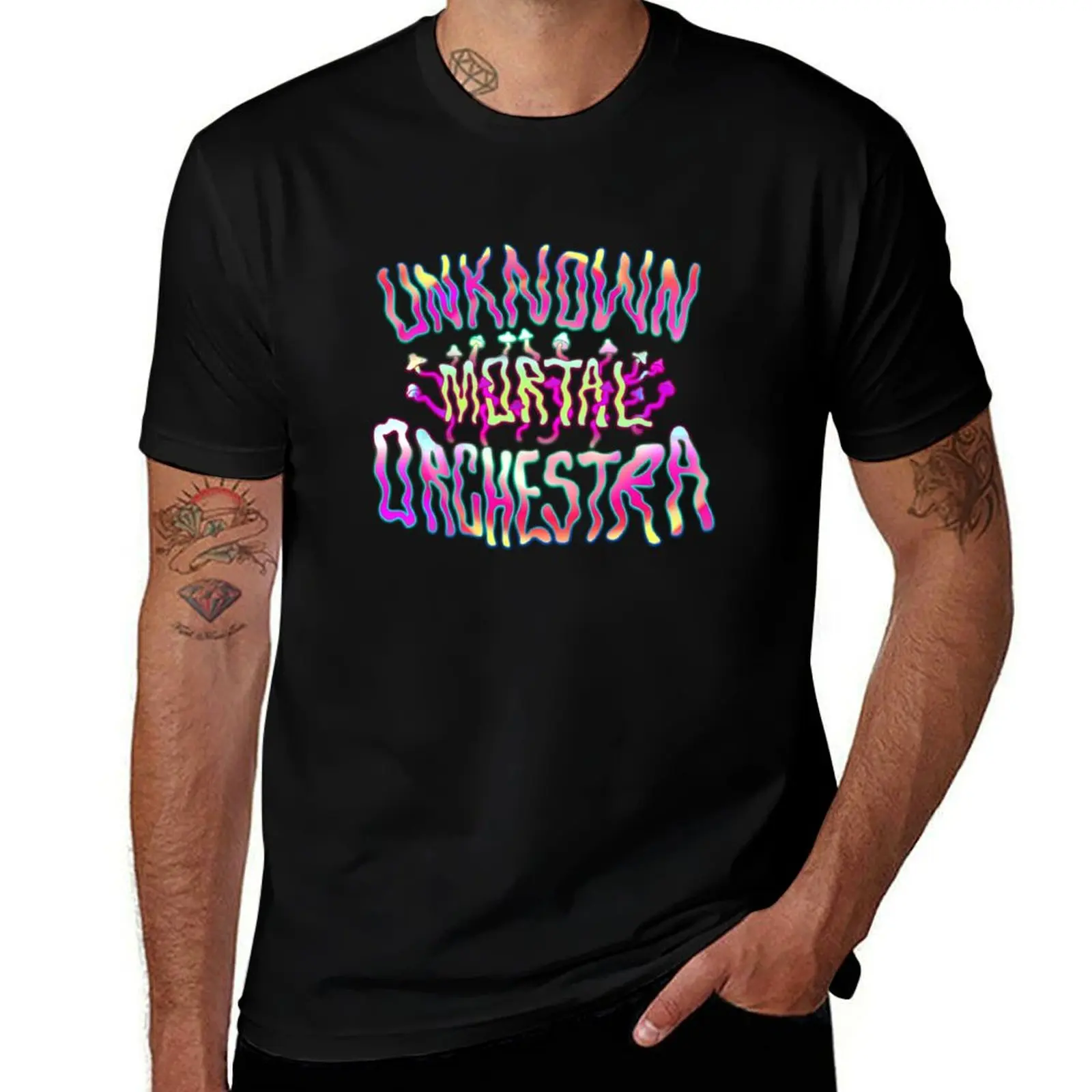 Unknown Mortal Orchestra Mushrooms T-Shirt Modern Style Print T-Shirt