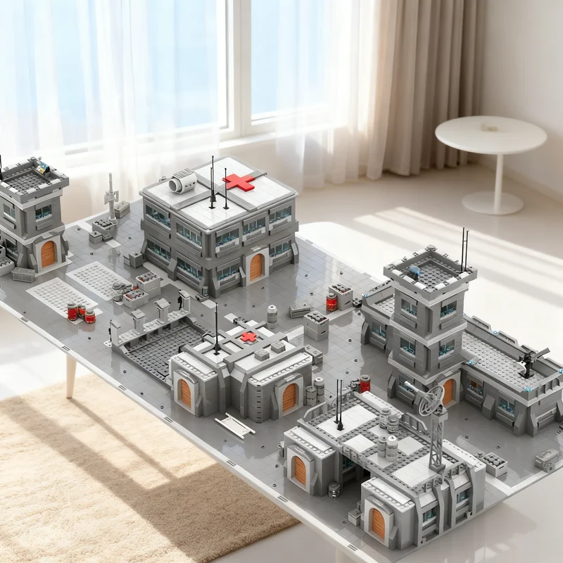 

5395 деталей MOC Модульная базовая станция Корусантских солдат, модель UCS Star Battle, конструктор, креативный подарок, декор для демонстрации, для взрослых