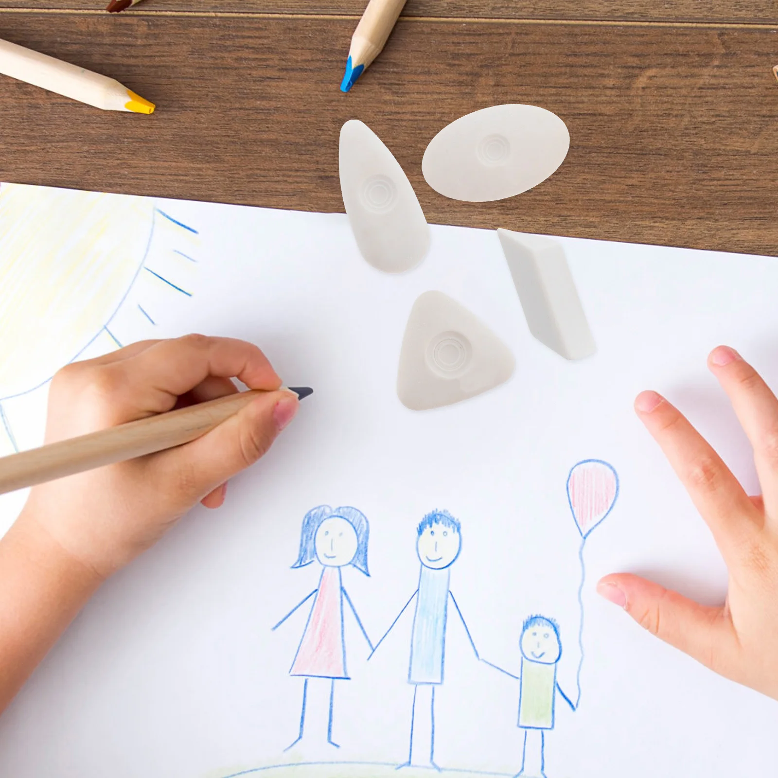 

4pcs Highlight Eraser For Artists Professional Drawing Art Pencil Correction Drafting Supply Students Stationery Sketching Tool