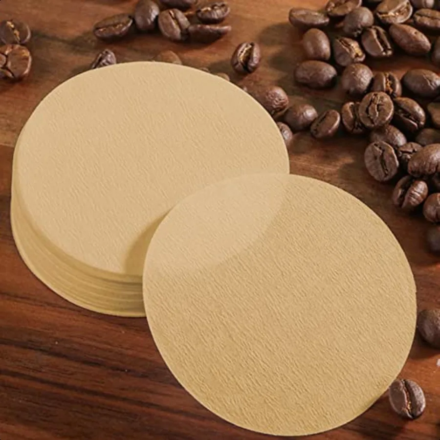 300pcs 2.5 Unbleached Replacement Natural Paper Filters Round Coffee Filter Paper Compatible with Aerobie Aeropr Coffee and Esp - Image 6