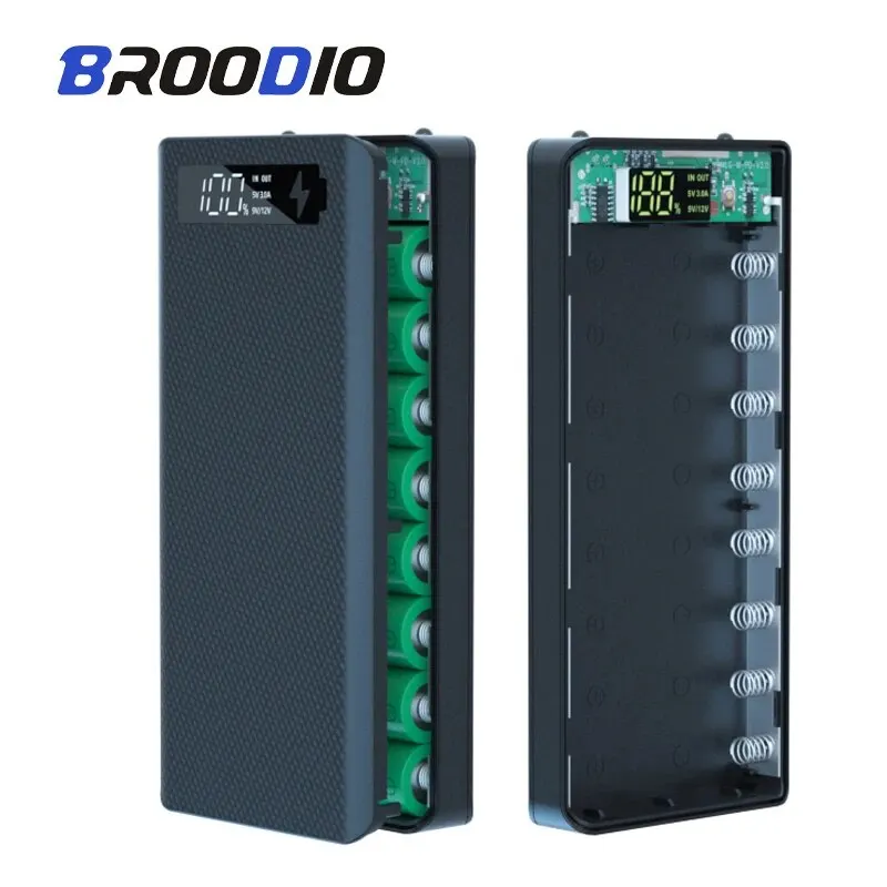 No Welding DIY Detachable 8PCS 18650 Batteries Power Bank Case For Smart Phones Charger 8×18650 Battery Storage Box