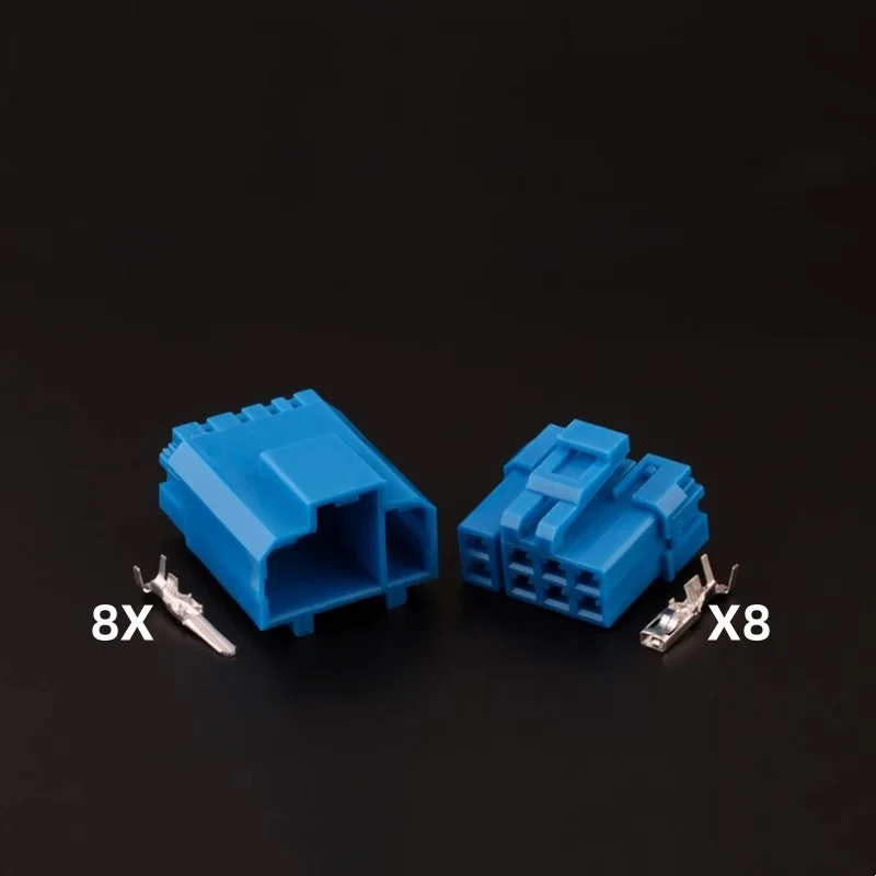 

1 Set 8 Pin 2.8 Series Blue Automobile Electrical Connector AC Assembly 7122-1689-90 7123-1689-90 Car Wire Cable Unsealed Socket