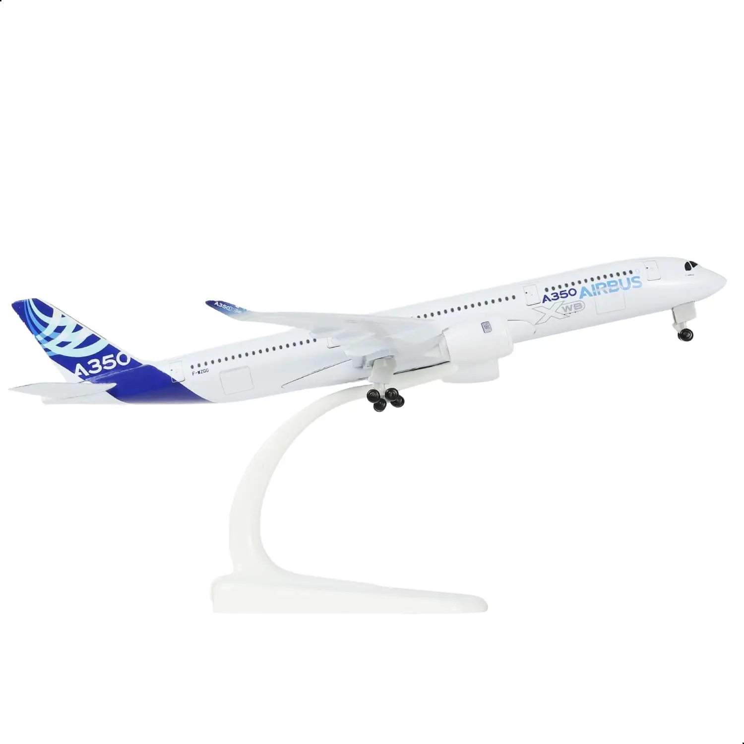 1/300 A350 Prototype Diecast Metal Airplane Model with Display Stand for Adult Aviation Enthusiasts Gifts or Decorations