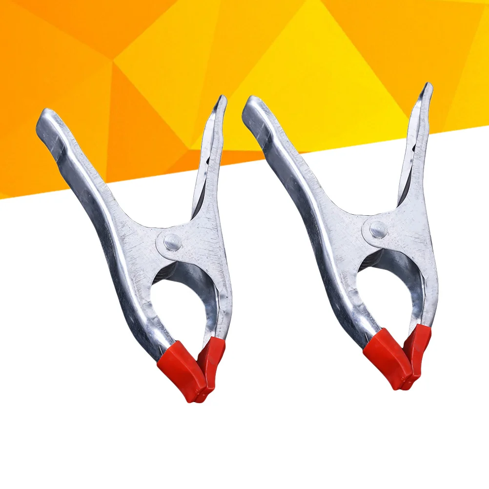 2 Pcs Tempered Steel Springs Heavy Duty Metal Clamp Tooling Versatile Clamps Repositionable