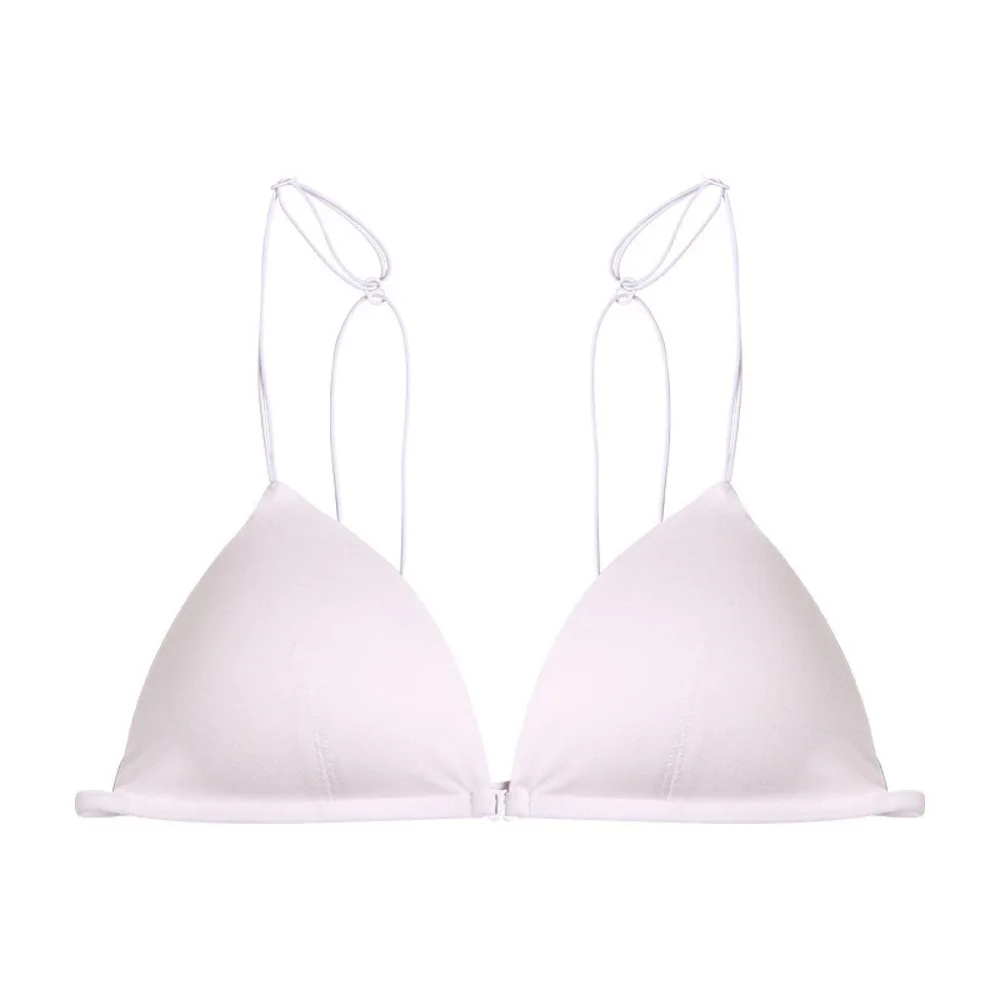 

Romantic Triangle Bras for Women Beauty Back Push-up French Style Bra Lingerie Thin Strape Deep V Bralette Girls