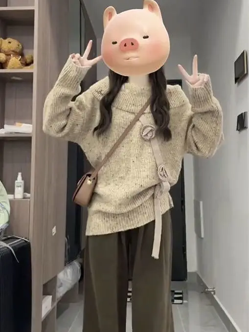 

Свитера Джемперы Пуловеры Женские Дешевые Мохеровые Хэллоуин Мешковатые Гранж Рок Альтернатива Винтаж Ретро Видворный Проблемный Спорт