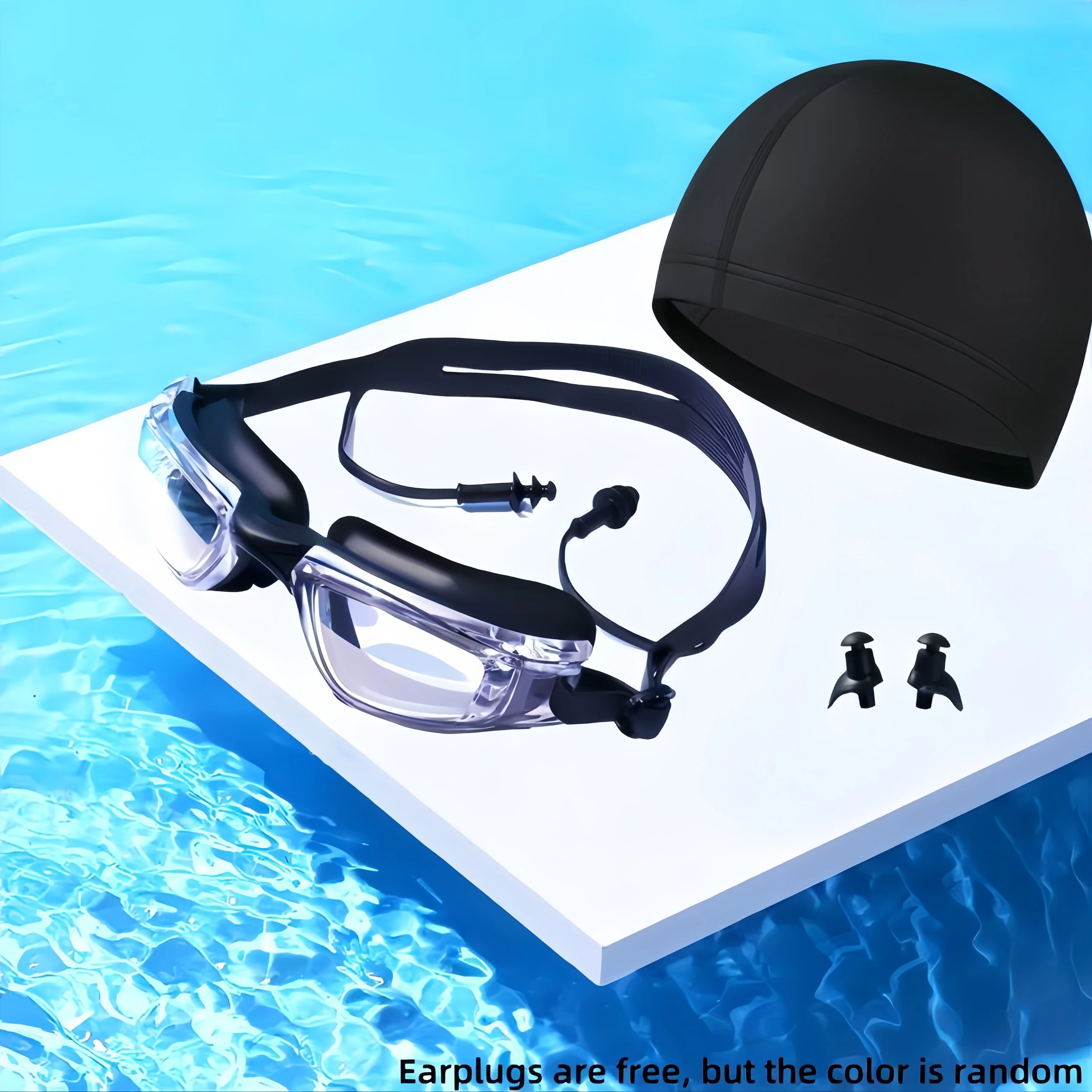 

Мужские и женские силиконовые очки для плавания для взрослых, водонепроницаемые и противотуманные, прозрачные цельные беруши высокой четкости для плавания