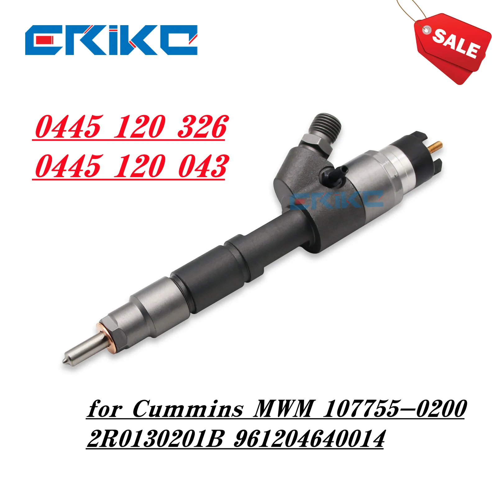 

0445120326 0445120043 Fuel Injector Assy 0 445 120 326 Nozzle 0 445 120 043 for Cummins MWM 107755-0200 2R0130201B 961204640014